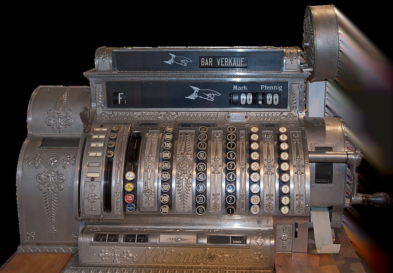cash register, historical, old cash register
