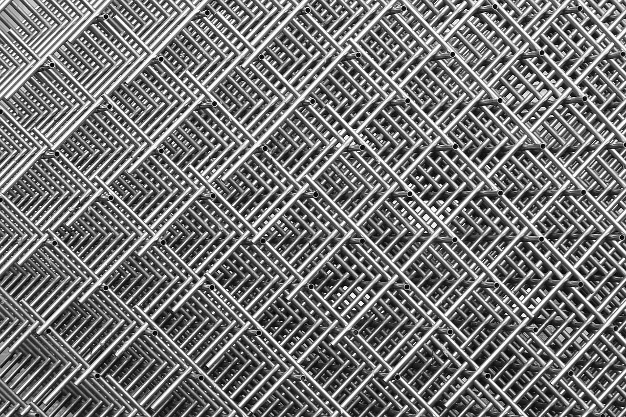 grid, wire mesh, stainless rods